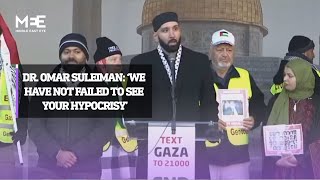 Dr Omar Suleiman ‘We have not failed to see your hypocrisy’ [upl. by Nickles]