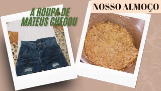 hoje o nosso almoço foi macarrão cremoso e mostrei a outra roupa do batizado de mateus [upl. by Elahcim]