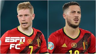 Will Kevin De Bruyne and Eden Hazard play for Belgium vs Italy  Euro 2020  ESPN FC [upl. by Boelter]