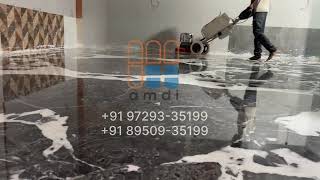 Crystal Clear Gloss On Italian Marble Done By AMDI Contact Us For Polishing Works 91 9729335199 [upl. by Izmar]