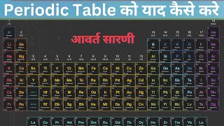 periodic table को कैसे याद करे  आवर्त सारणी  periodic table explained periodictable आवर्तसारणी [upl. by Jennie]