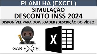 PLANILHA  SIMULAÇÃO CÁLCULO INSS 2024 AUTOMÁTICO EXCEL inss2024 [upl. by Barth269]