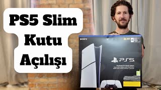 PS5 slim kutu açılışı ve PS5 ile Karşılaştırma [upl. by Eelrihs]