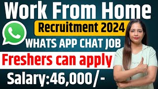 Earn Rs46000Month 🔥 Permanent Work From Home Job  Online Job At Home  Latest Jobs For Freshers [upl. by Balthazar601]