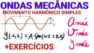 OSCILAÇÕES MECÂNICASMovimento harmônico simples EXERCICIOS RESOLVIDOS [upl. by Elumas626]