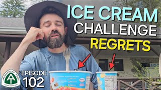 AT Ep102  Half Gallon Ice Cream Challenge 🍨  Appalachian Trail Sobo 2024 [upl. by Toogood]