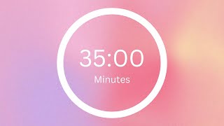 35 Minutes Timer  Aesthetic Countdown Timer  Simple Beep With No Music [upl. by Eloci59]