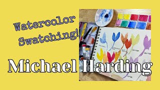 Review Swatching Michael Harding Watercolors  Introductory Set [upl. by Chlo]