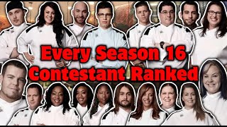 Hells Kitchen  Ranking EVERY Season 16 Chef [upl. by Layton595]