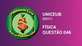 UNICEUB 20211  FÍSICA  QUESTÃO 046 [upl. by Anitselec]