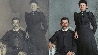 Historic Photo Restoration Time Lapse [upl. by Neom]