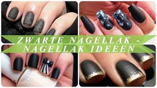 Zwarte nagellak  nagellak ideeen [upl. by Lonnard243]