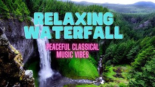 Beautiful Animated Waterfall Sounds Classical Music 10 hours [upl. by Apps]