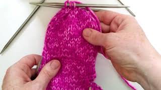 Simple Chunky Mittens Decreasing at the Top of the Hand [upl. by Ameerahs]