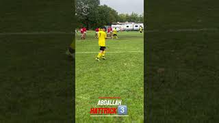 Abdallah with a hattrick⚔️🟡⚫️🤝 sundayleague  goals  football  viralvideo [upl. by Tades]