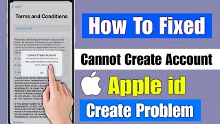 how to fix cannot create account apple id  apple id create problem  cannot create account apple id [upl. by Solotsopa]