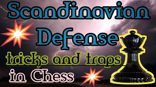 Scandinavian defense part 2  Scandinavian defense tricks and traps Sharmilanchess [upl. by Hanway677]