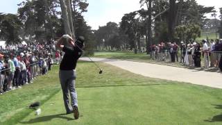 Aaron Baddeley 2012 US Open Swingvsion Slow Motion Backswing Downswing 60fps [upl. by Renfred]