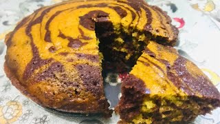 Easy Cake Recipe Without Oven  Marble Cake Banane ka Tarika  Chocolate Cake Recipe By Salt Chili [upl. by Rawden]