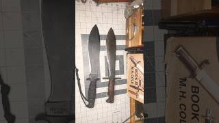 Old versus new model 1910 plum bolo Ontario knife company SP 11 bolo [upl. by Cassy]