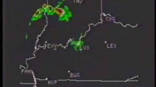 WDRBTV 1997 NWS Louisville radar and NOAA Weather Radio [upl. by Medlin]