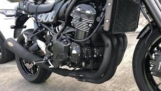 The Kawasaki z900rs 2019 modified full exhaust system Nojima Ricoland Tokyo Japan [upl. by Akinehs]