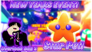 New Years Event SHOOTING STAR PET In Overlook Bay 2  Roblox [upl. by Obla]