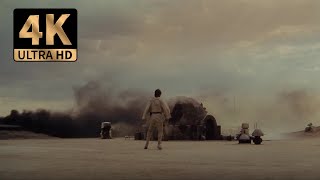 Uncle Owen and Aunt Berus Death Scene  Star Wars A New Hope 4k UltraHD [upl. by Tijnar]