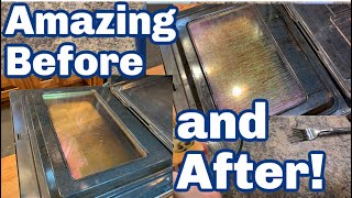 How to Clean Your Oven Door Amazing Results Baking Soda [upl. by Edualc]