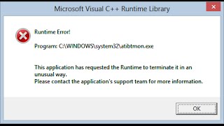 atibtmonexe error windows 10 [upl. by Gruver]