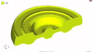 Wheel Forging Incremental WP Deformation Delay02sec [upl. by Elttil]