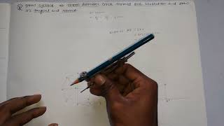 Draw cycloid of 50mm diameter circle formed one revolutionand draw its tangent and normal Lec04 [upl. by Rooke]