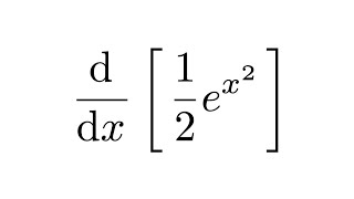 Derivative of 12ex2 [upl. by Changaris]