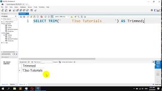 How to Remove Leading and Trailing Whitespace in MySQL [upl. by Mil]