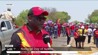 COSATU Strike  Workers march to Sonoma Investment Corporation Farm in Komatipoort Mpumalanga [upl. by Nicolette]