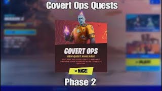 How to Complete Fortnite Covert Ops Phase 2 Quests  Earn Free Secret Sledge Pickaxe [upl. by Cogn]