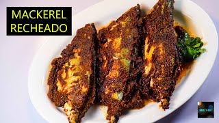 Famous Goan Mackerel In Recheado Masala  Goan Portuguese Recheado Mackerel  Goan Bangda Fry [upl. by Hugh]