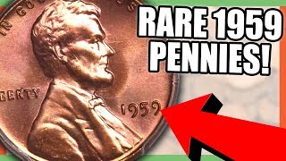 1959 LINCOLN PENNY COINS WORTH MONEY  RARE PENNIES TO LOOK FOR [upl. by Januarius]