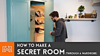 How to Make a Secret Room Through a Wardrobe  I Like To Make Stuff [upl. by Nylarej982]