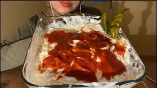 Asmr Yoğurtlu Makarna  Makarna Mukbang  Türkçe Asmr [upl. by Herodias]