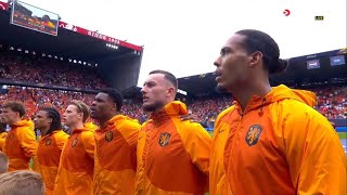 Netherlands vs Italy National Anthem  UEFA Nations League 202223 ThirdPlace [upl. by Notirb]