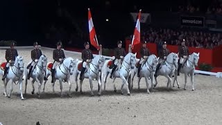 Viennas Spanish Riding School Lipizzaner Horse Performance Wembley London [upl. by Arva]