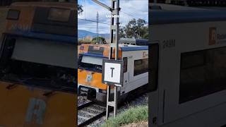 S447 en Tordera Rodalies R1 RG1 trens trainshorts trains railway ferrocarril [upl. by Jaquelin]