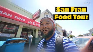 San Francisco Food Tour San Tung  La Taqueria  R amp G Lounge  Sears Fine Food [upl. by Donn]