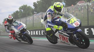 rossi vs lorenzo motogp 2007 mugello [upl. by Airamesor792]