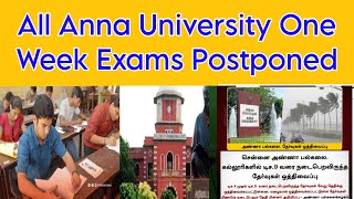 Anna University Affiliated Department Distance Education Exams One Week Exams Postponed 👍 [upl. by Itnaihc197]