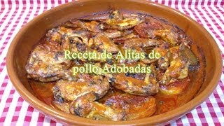 Alitas de pollo adobadas al horno receta fácil [upl. by Yeldahc796]