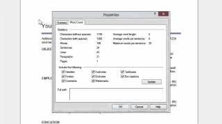 Count Characters and Words in WordPerfect X8 [upl. by Scales955]