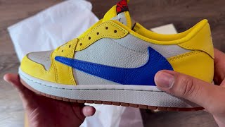 Travis Scott Jordan 1 Low Canary  Better Than I Thought [upl. by Georgeanne]