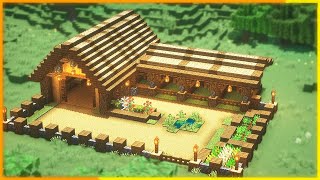 Minecraft Bauernhof Pferdestall Lets build [upl. by Alleb]